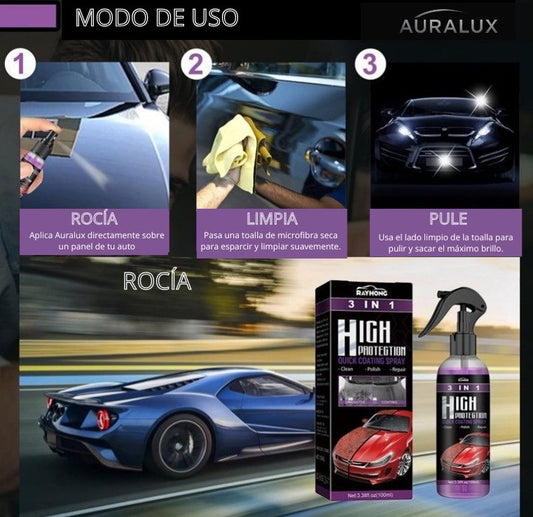 AURALUX® - Recubrimiento cerámico vehículo 3 en 1