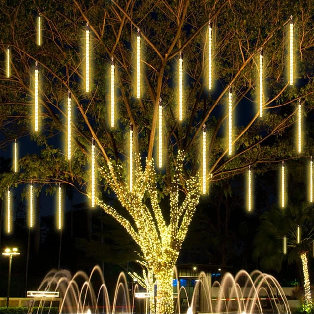 LUCES NAVIDEÑAS LLUVIA DE METEOROS - Amarillas