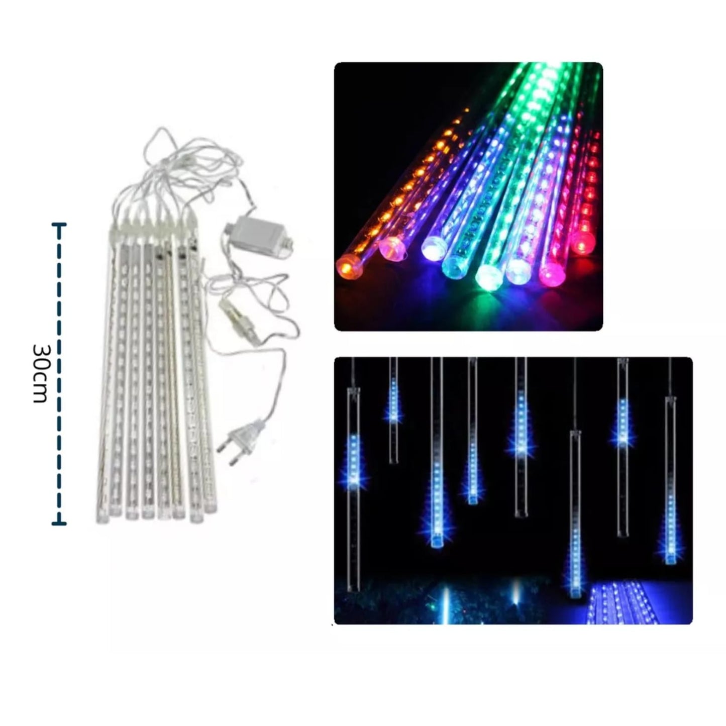 LUCES NAVIDEÑAS LLUVIA DE METEOROS - Amarillas
