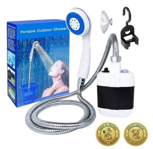 Ducha Portatil para Camping Recargable