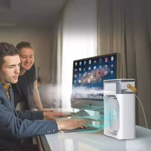 Ventilador Humidificador Enfriador Portátil